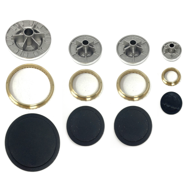 Kit Nardi 4 Piattelli Spartifiamma Per Cucina – 2 Piccoli E 2 Grandi – Per Piani Cottura 4 Fuochi